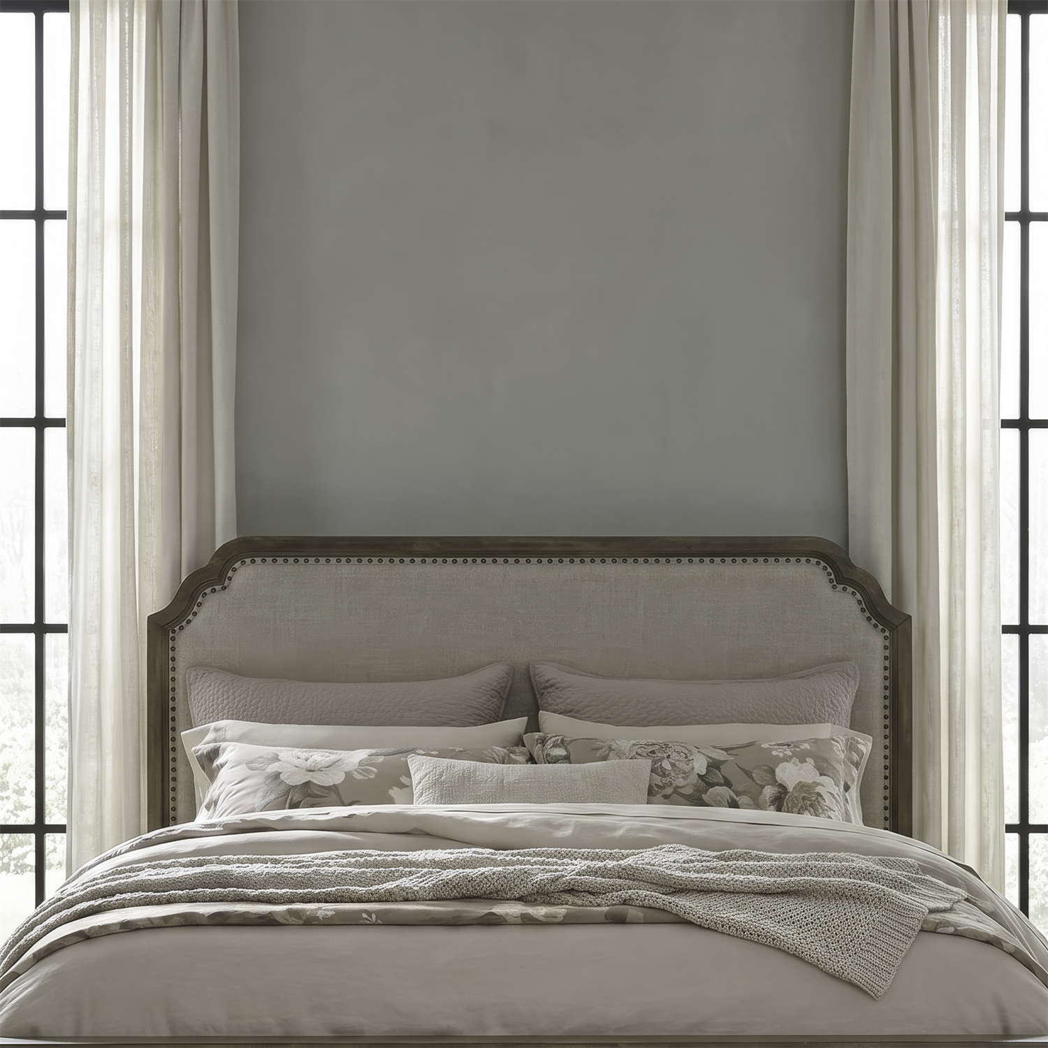 Hickory Grove Queen Upholstery Panel Headboard