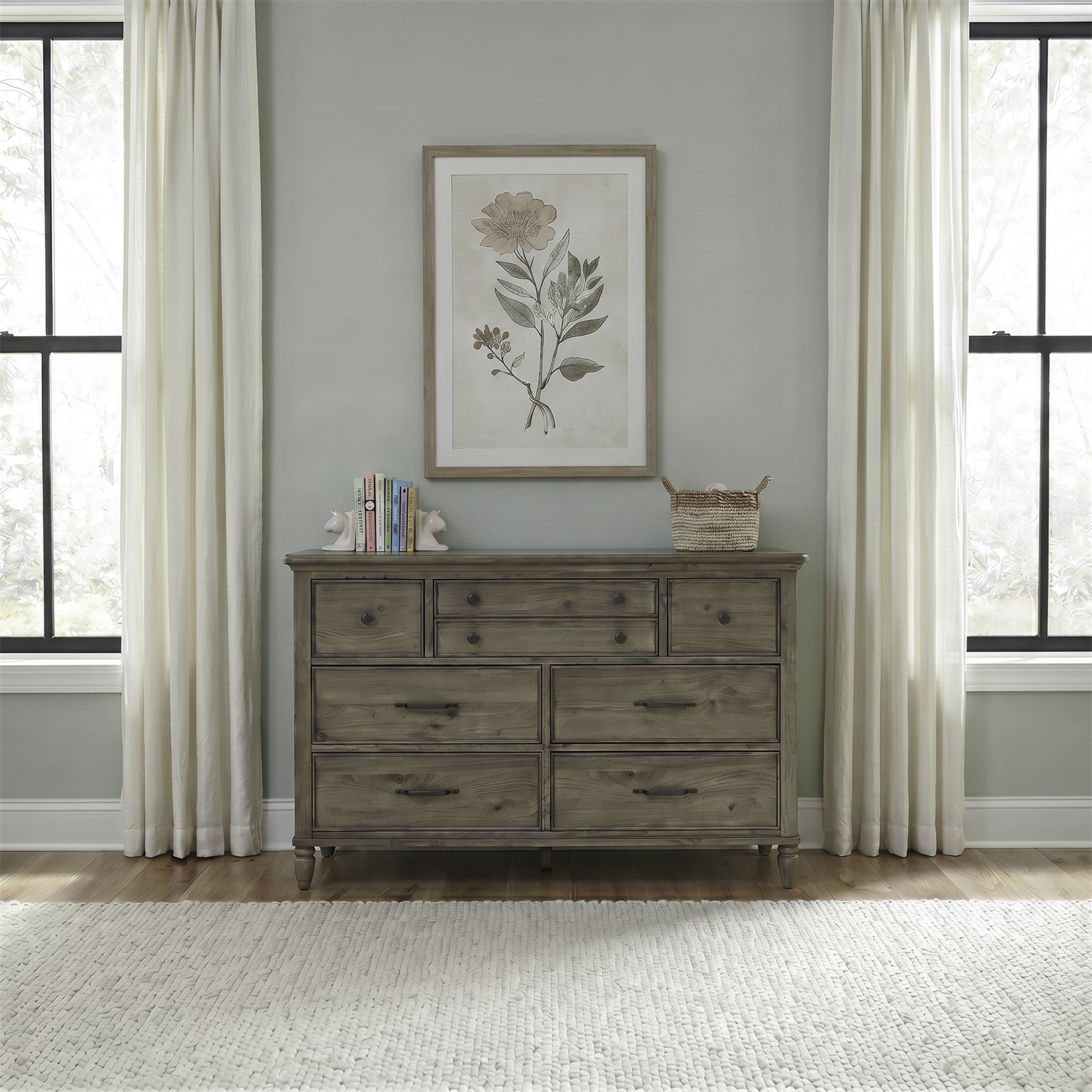 Hickory Grove 7 Drawer Dresser
