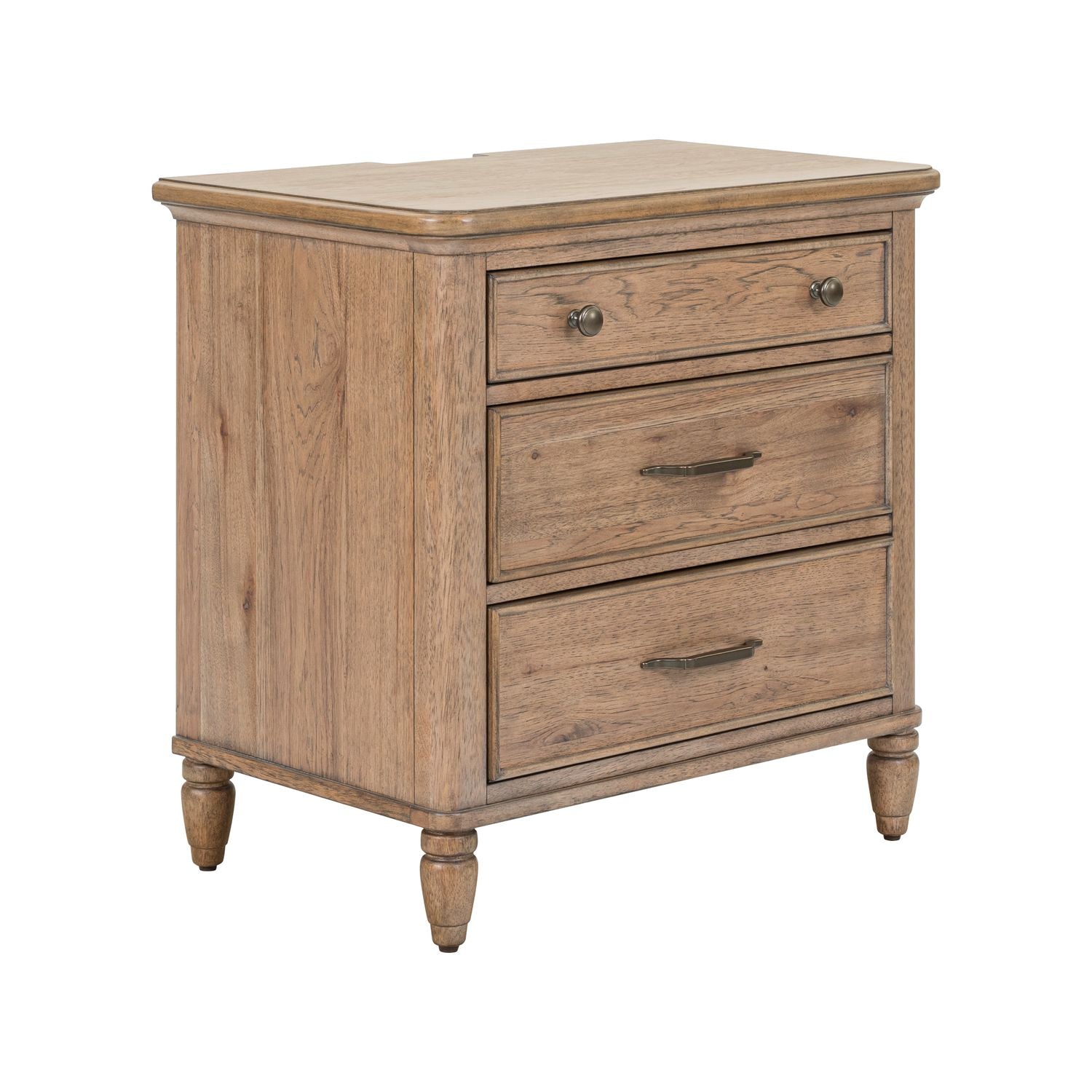 Hickory Grove Nightstand with Charging Station