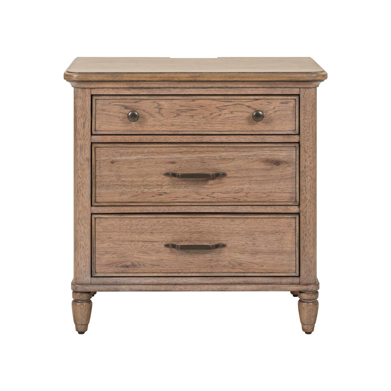 Hickory Grove Nightstand with Charging Station