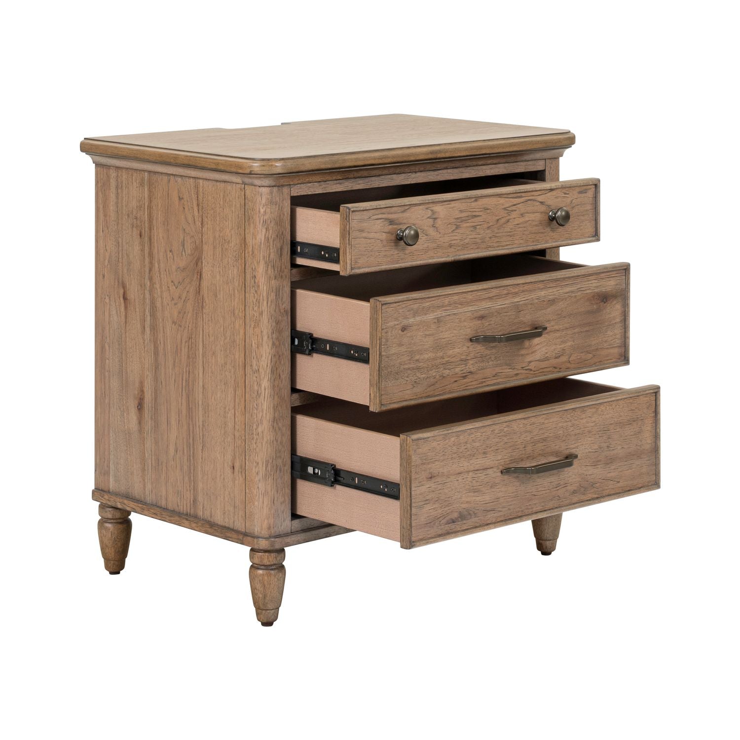 Hickory Grove Nightstand with Charging Station