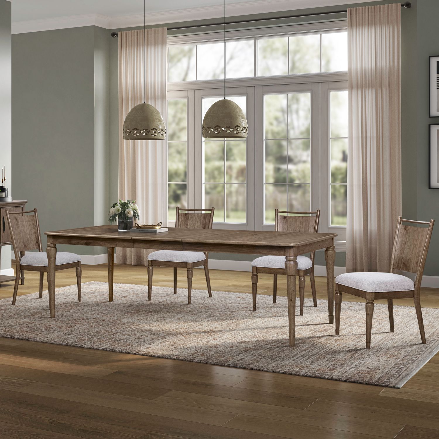 Hickory Grove 5 Piece Rectangular Table Set