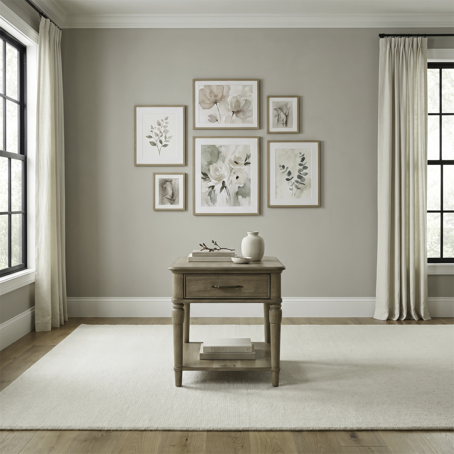 Hickory Grove Rectangular End Table