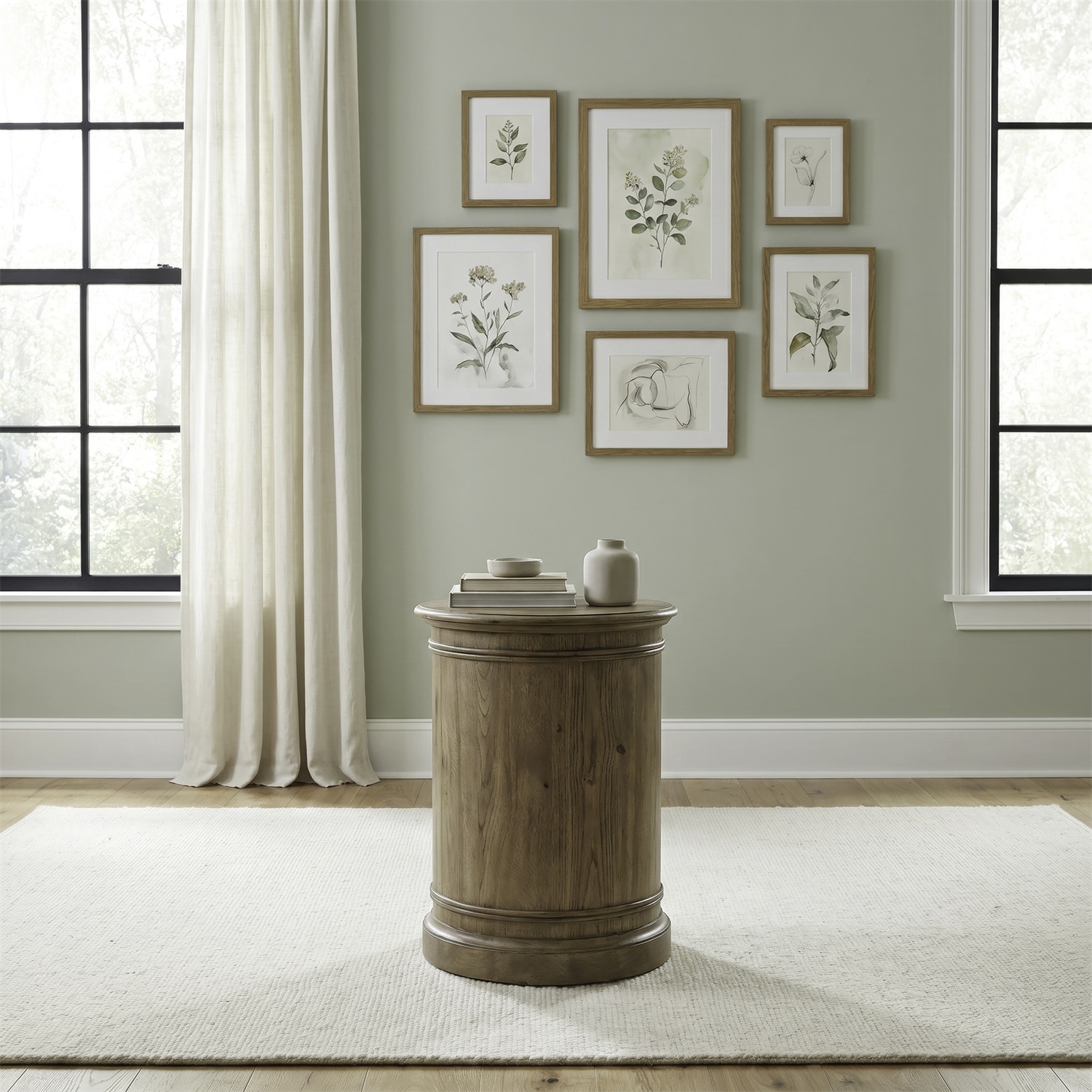 Hickory Grove Drum End Table