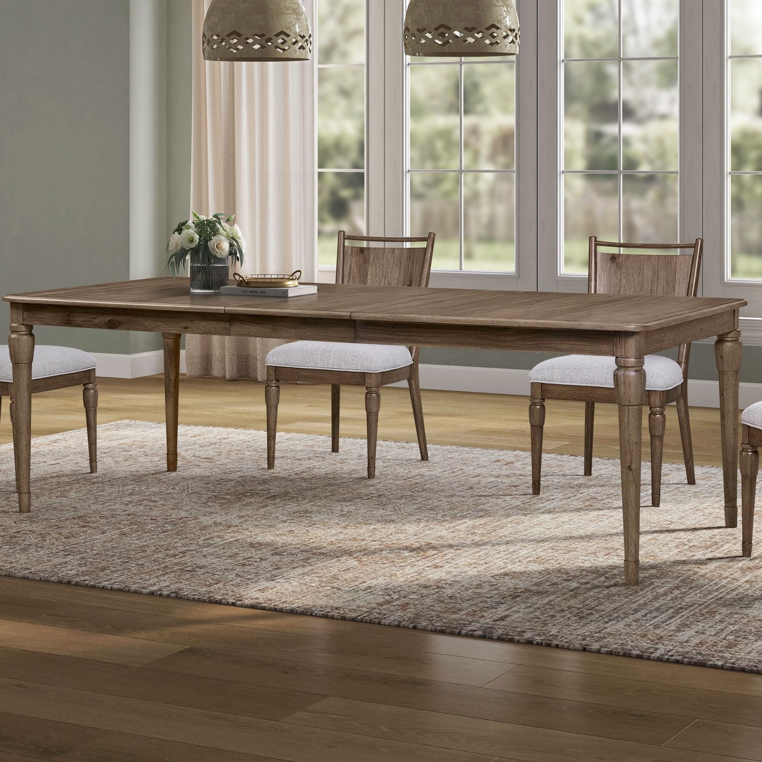 Hickory Grove Rectangular Leg Table