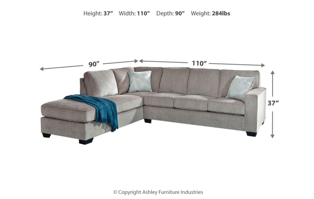 Altari 2-Piece Sleeper Sectional with Chaise
