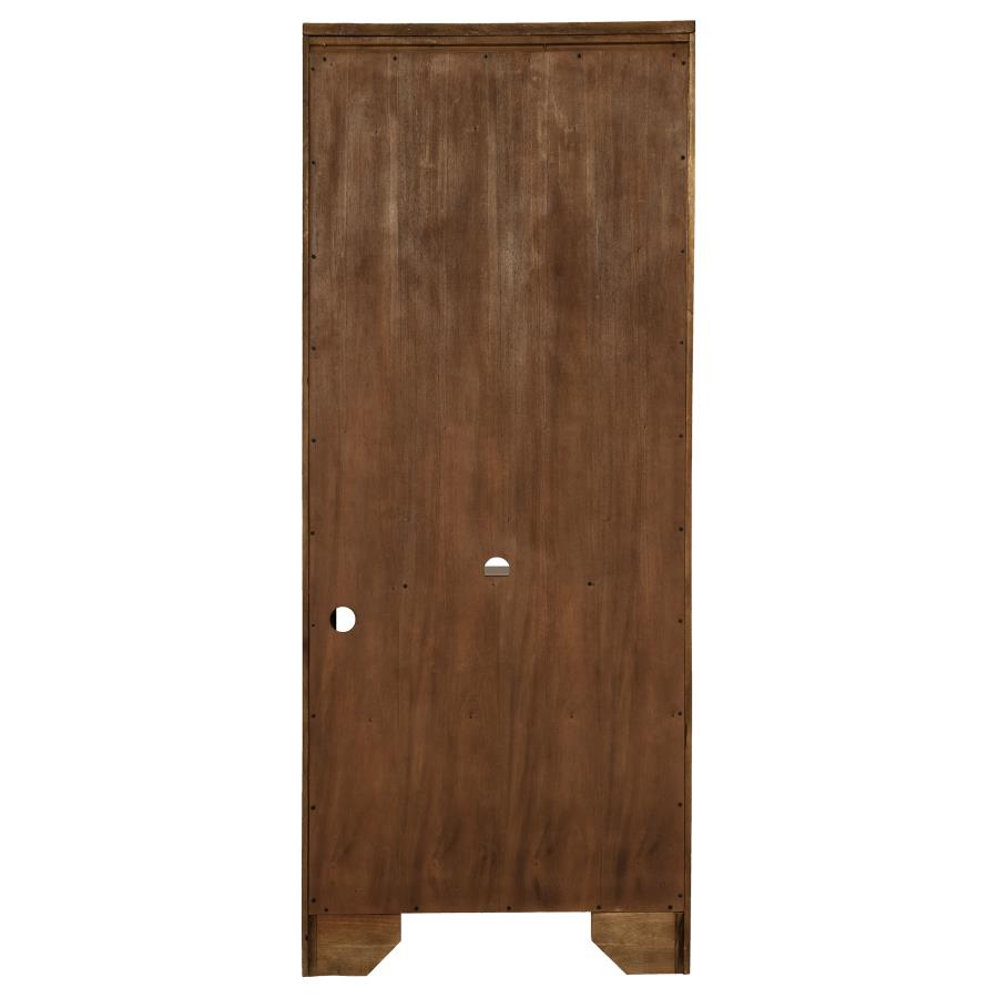 Hartshill 78-inch 4-shelf Bookcase Burnished Oak