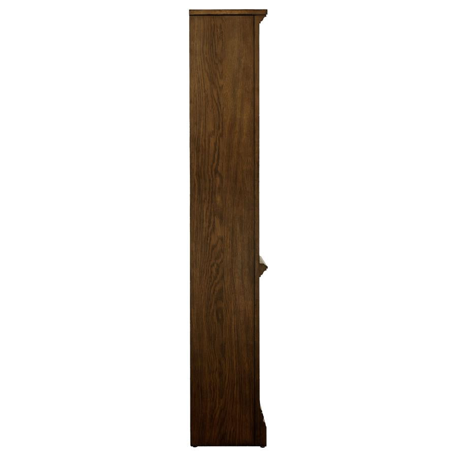 Hartshill 78-inch 4-shelf Bookcase Burnished Oak