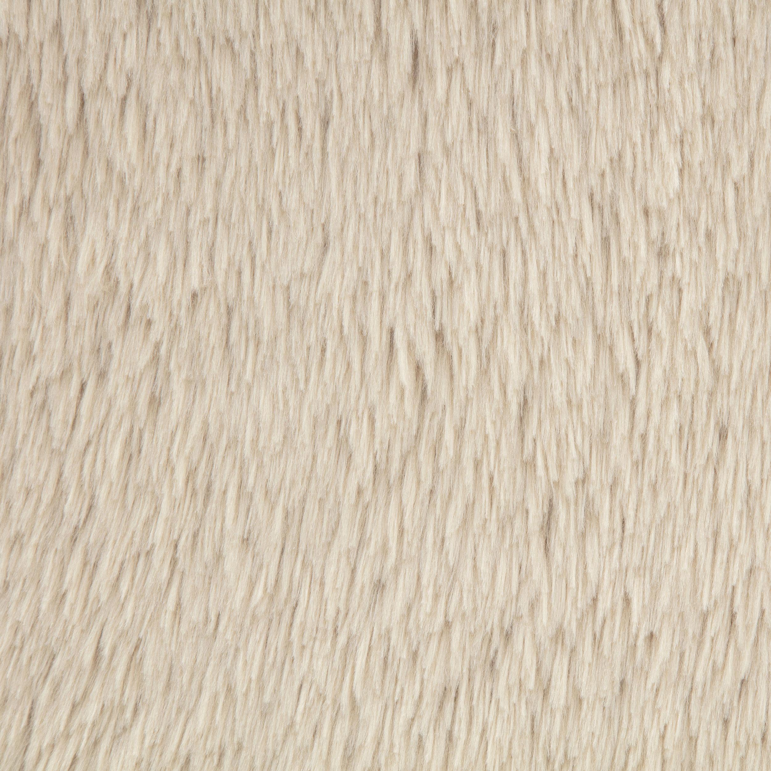 Lacombe Faux Fur Accent Chair Latte