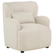 Duvall Contemporary Fabric Deep-Seated High-Back Accent Chair Beige