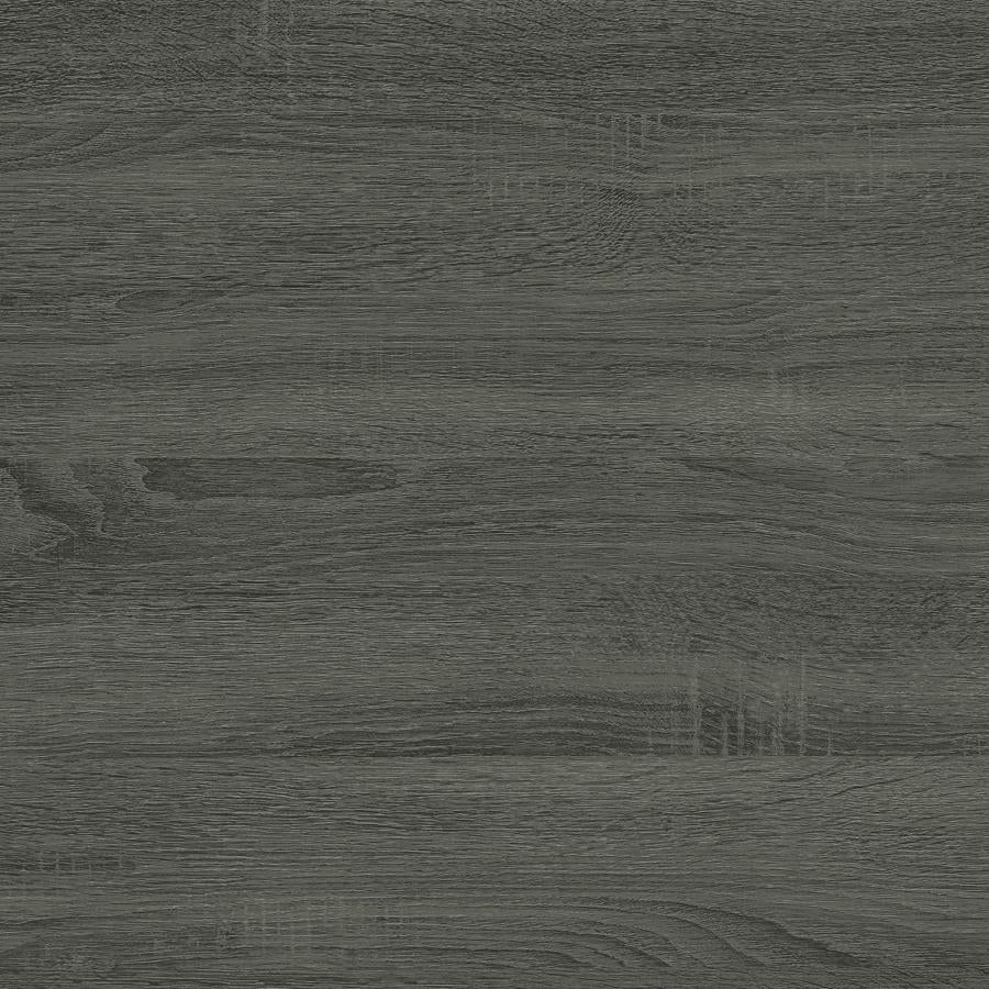 Colby Engineered Wood C-Shaped Side Table Weathered Grey
