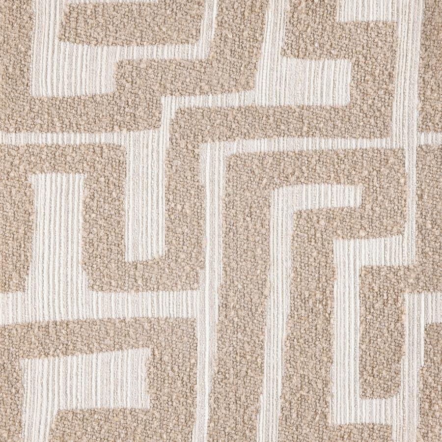 Eimer Geometric Jacquard Accent Chair Camel