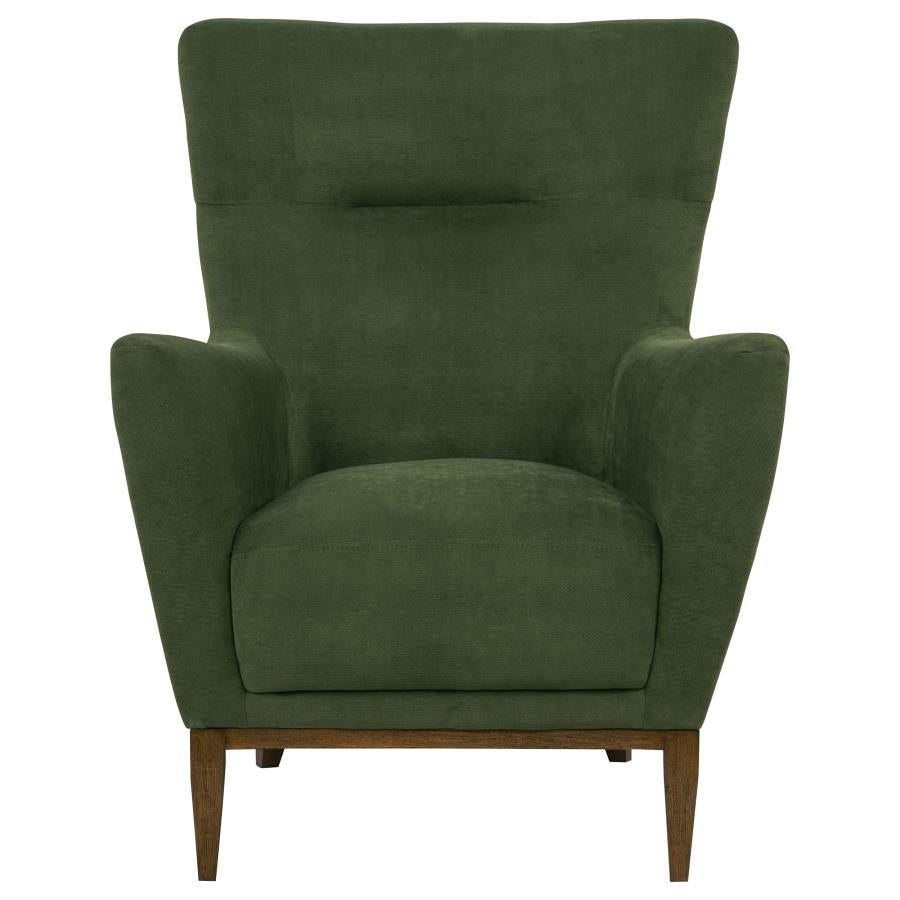 Catala Upholstered High Back Accent Chair Matcha and Coffee