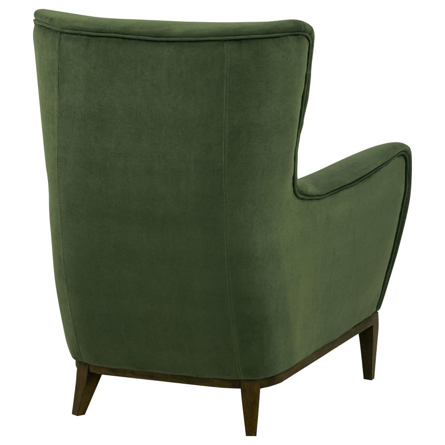 Catala Upholstered High Back Accent Chair Matcha and Coffee