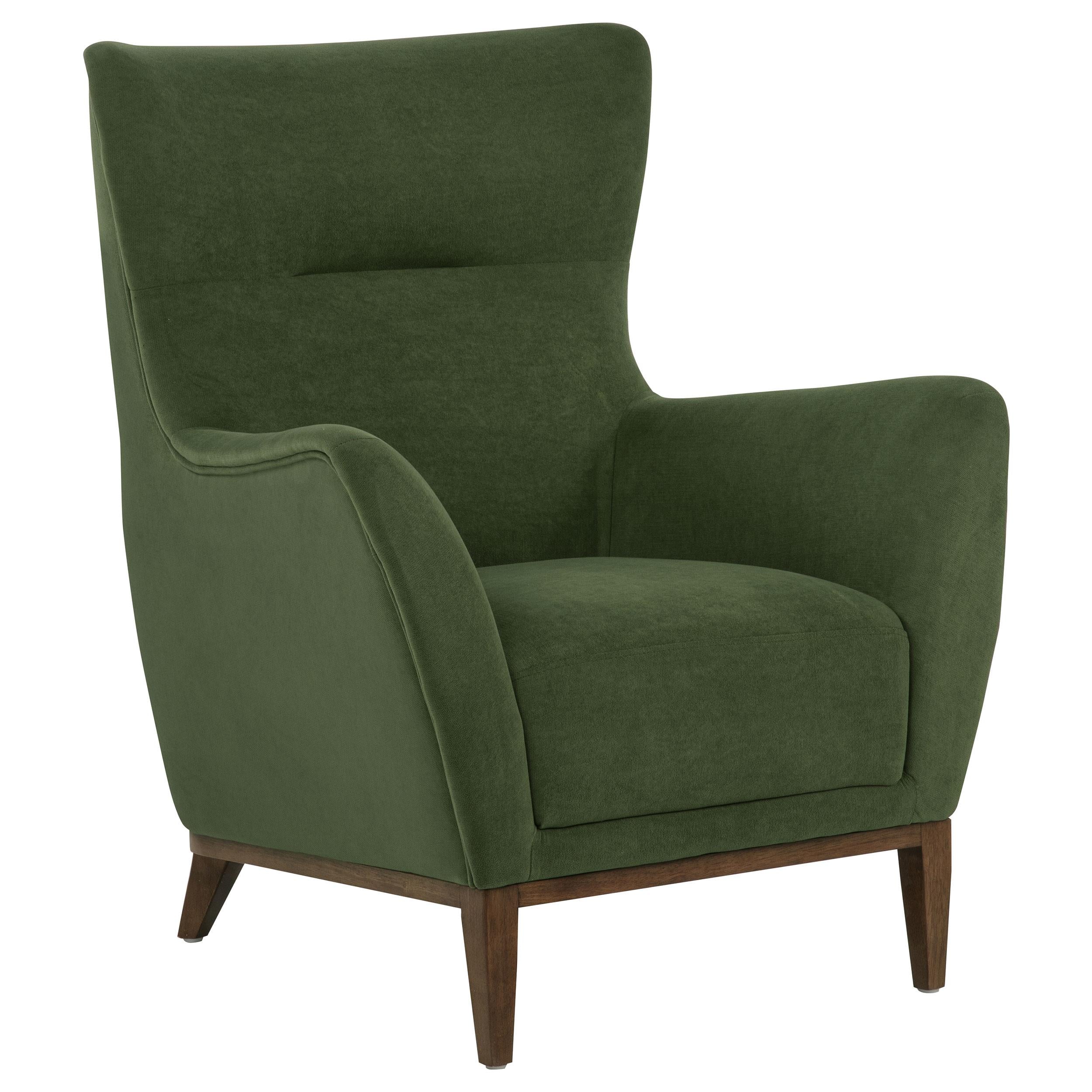 Catala Upholstered High Back Accent Chair Matcha and Coffee
