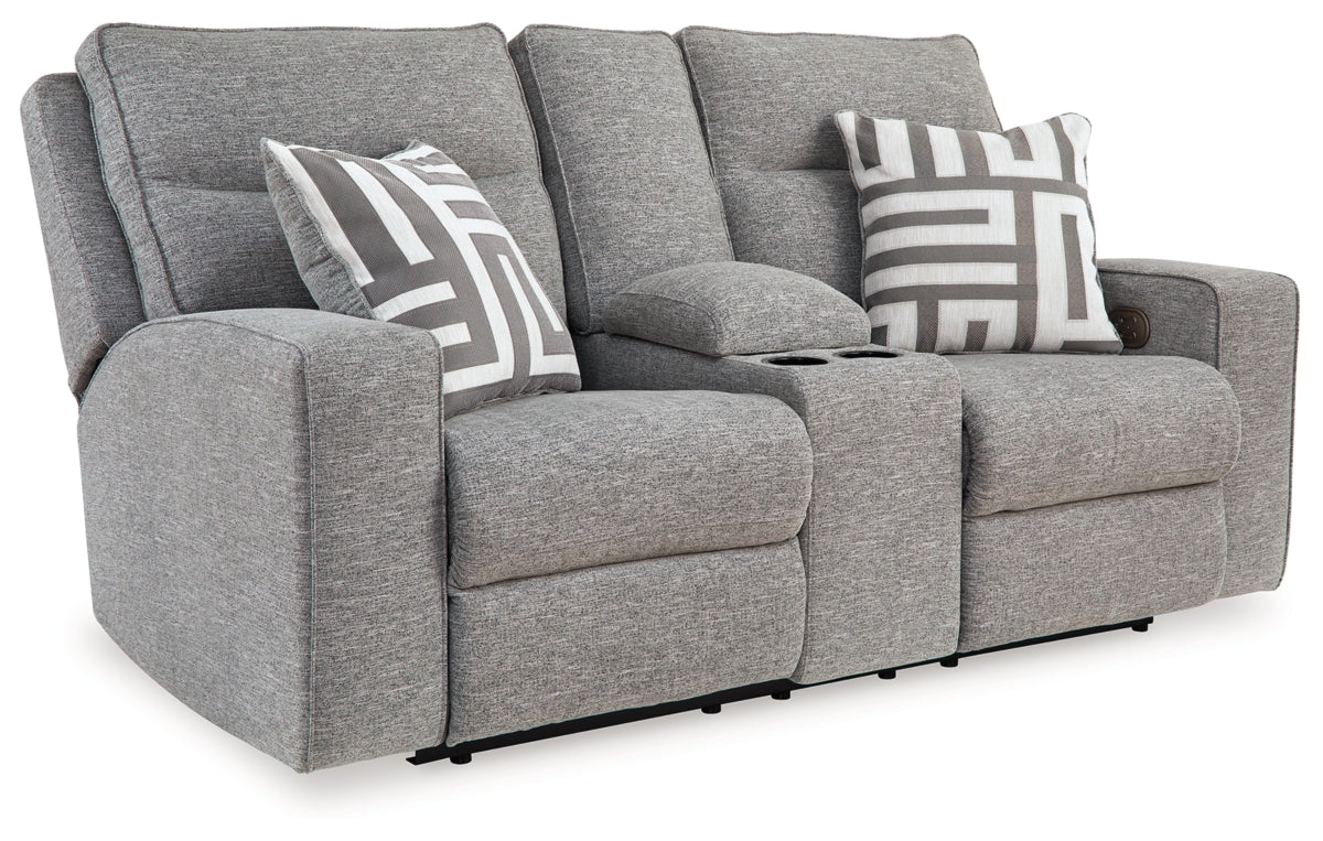 Biscoe Power Reclining Loveseat with Console