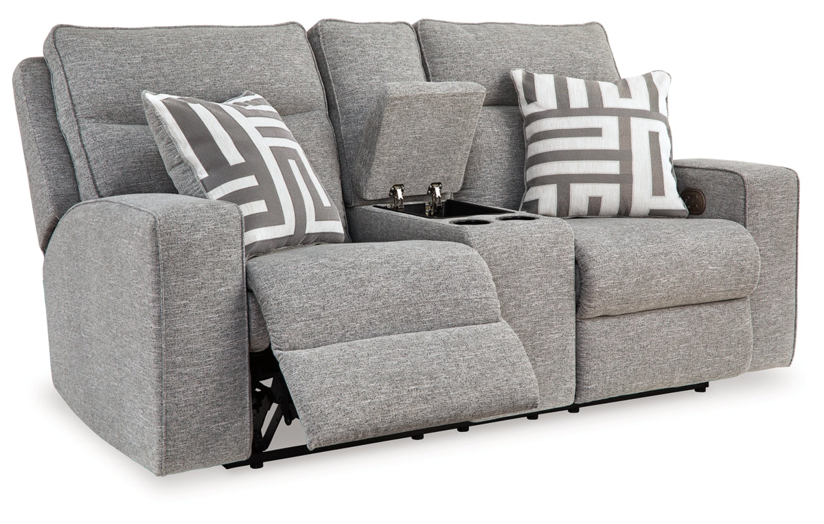 Biscoe Power Reclining Loveseat with Console