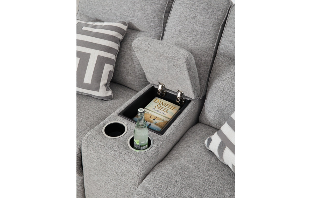 Biscoe Power Reclining Loveseat with Console