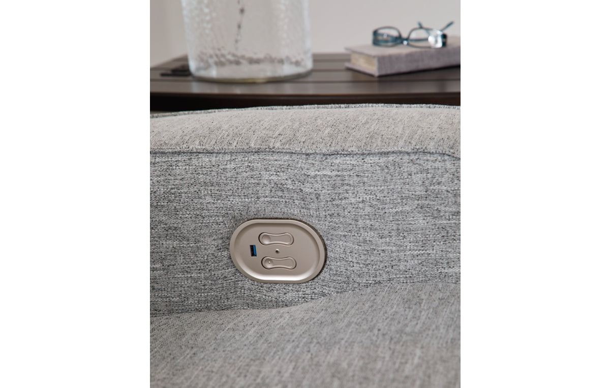 Biscoe Power Reclining Loveseat with Console