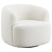 Hudson Sherpa Swivel Accent Chair Natural