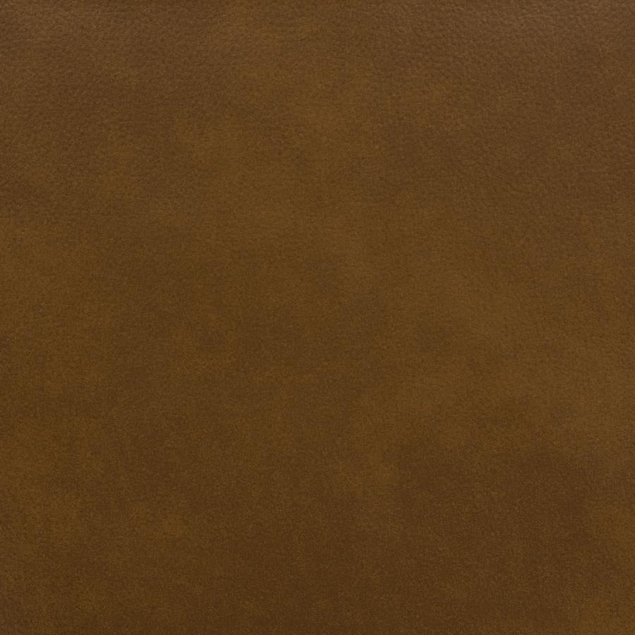 Hudson Faux Leather Swivel Accent Chair Cognac
