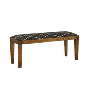 Lamont Fabric Upholstered Accent Bench Rustic Brown