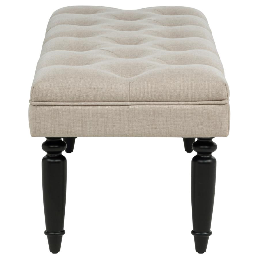 Marsha 52-inch Upholstered Entryway Accent Bench Latte