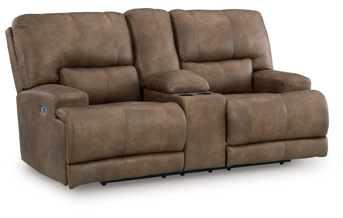 Beckley Place Power Reclining Loveseat with Console