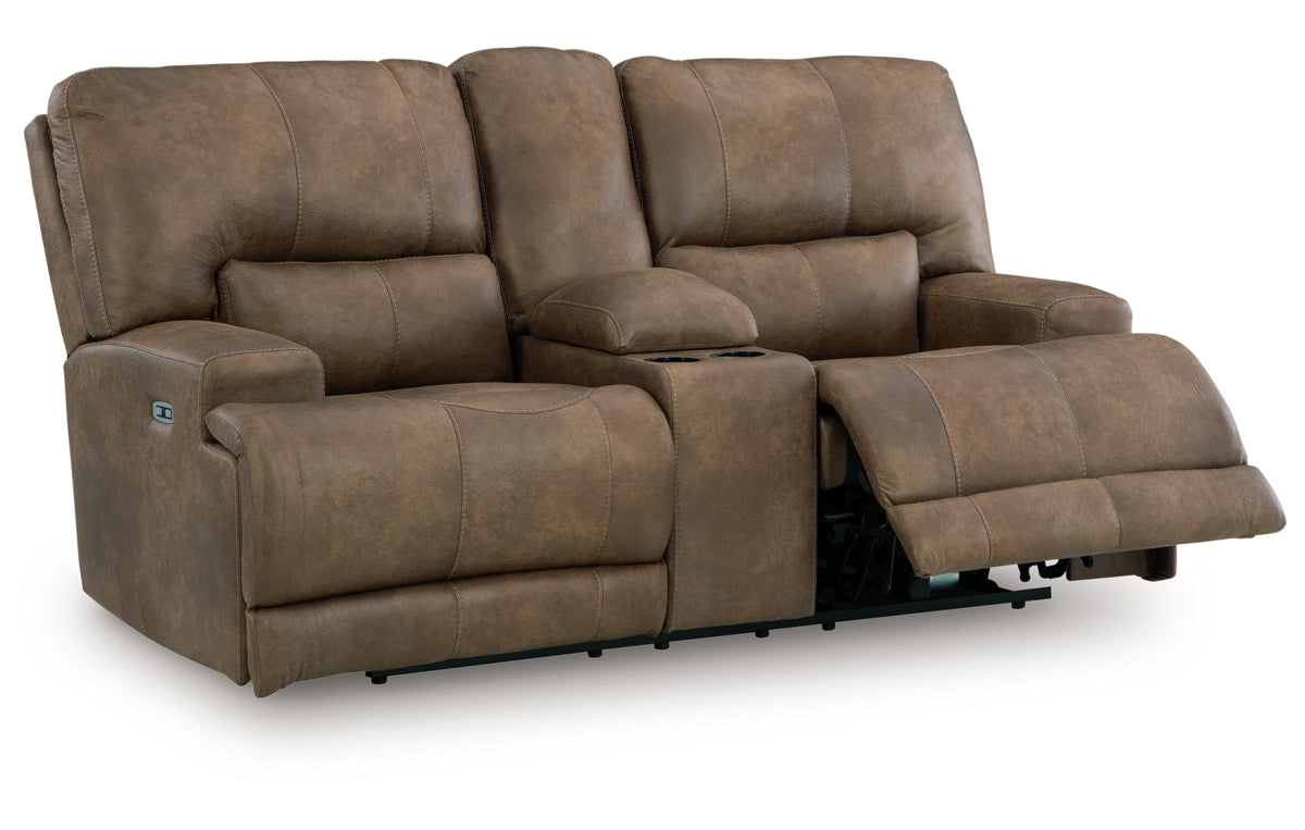 Beckley Place Power Reclining Loveseat with Console