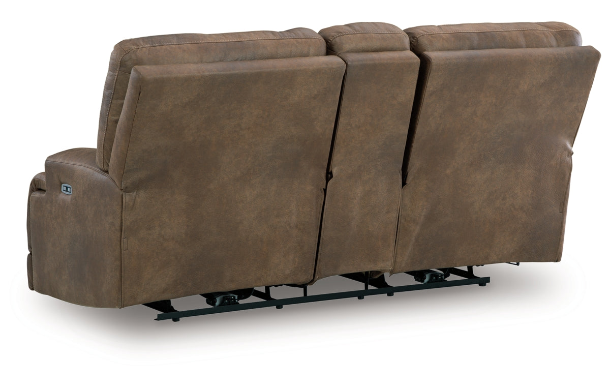 Beckley Place Power Reclining Loveseat with Console