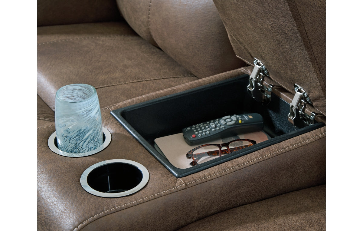 Beckley Place Power Reclining Loveseat with Console