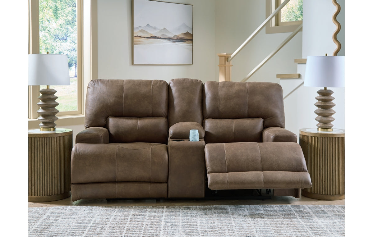 Beckley Place Power Reclining Loveseat with Console