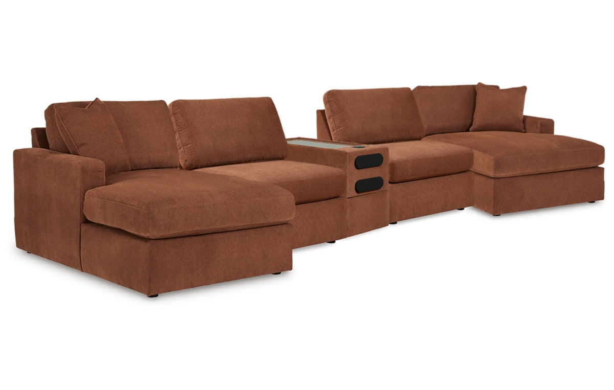Modmax 5 Piece Sectional with Audio Console