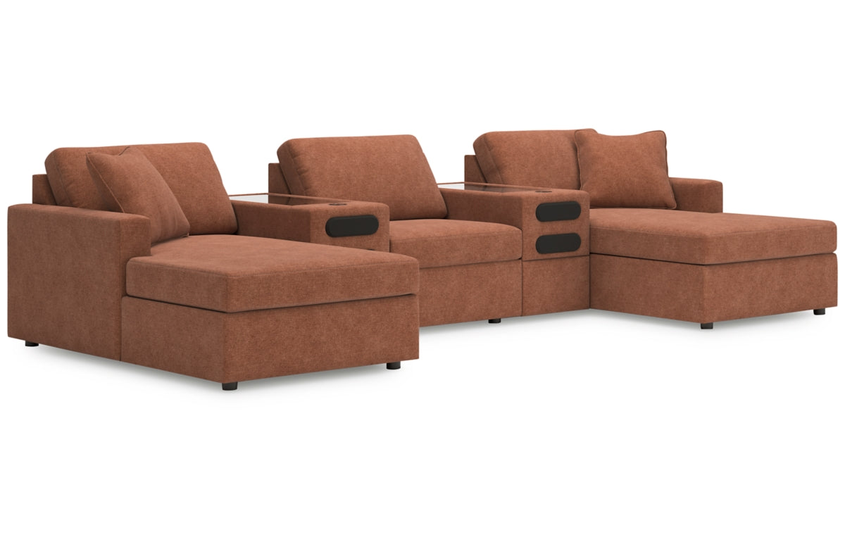 Modmax 5-Piece Double Chaise with Audio Consoles