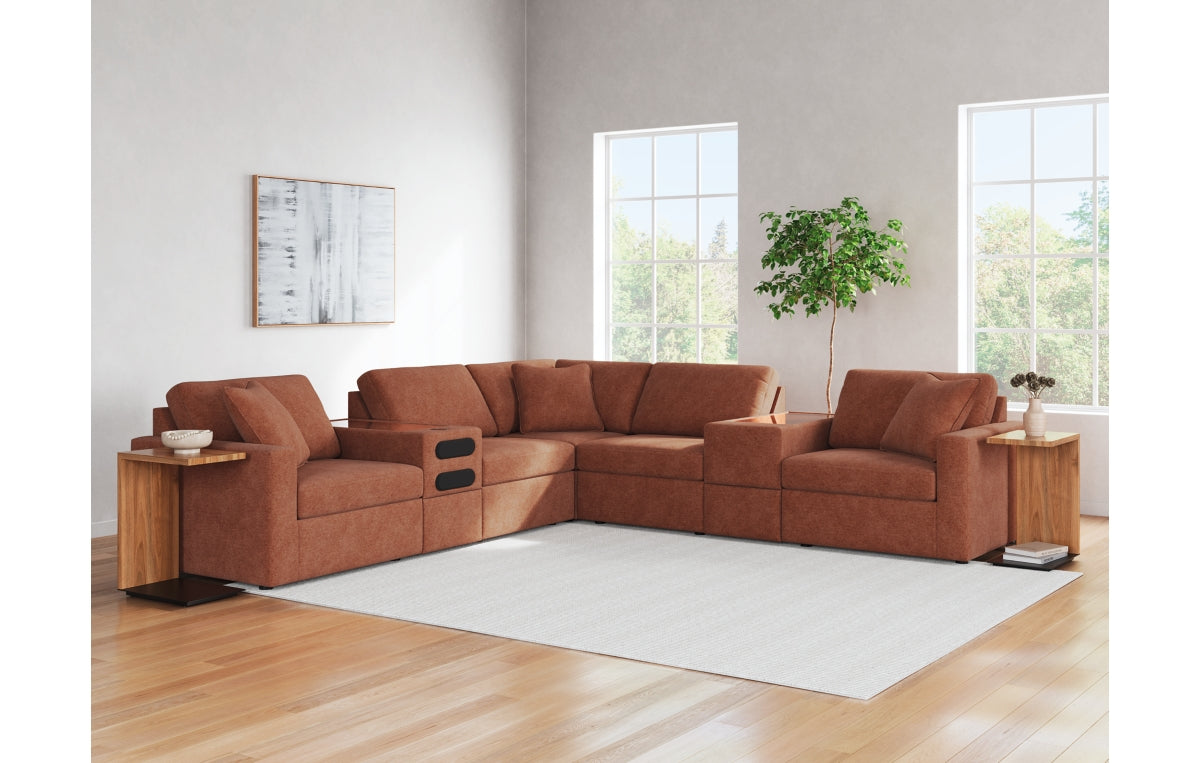 Modmax 7-Piece Balanced Sectional with Audio and Storage Consoles