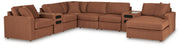 Modmax 8-Piece Sectional with Storage Chaise and Audio Consoles