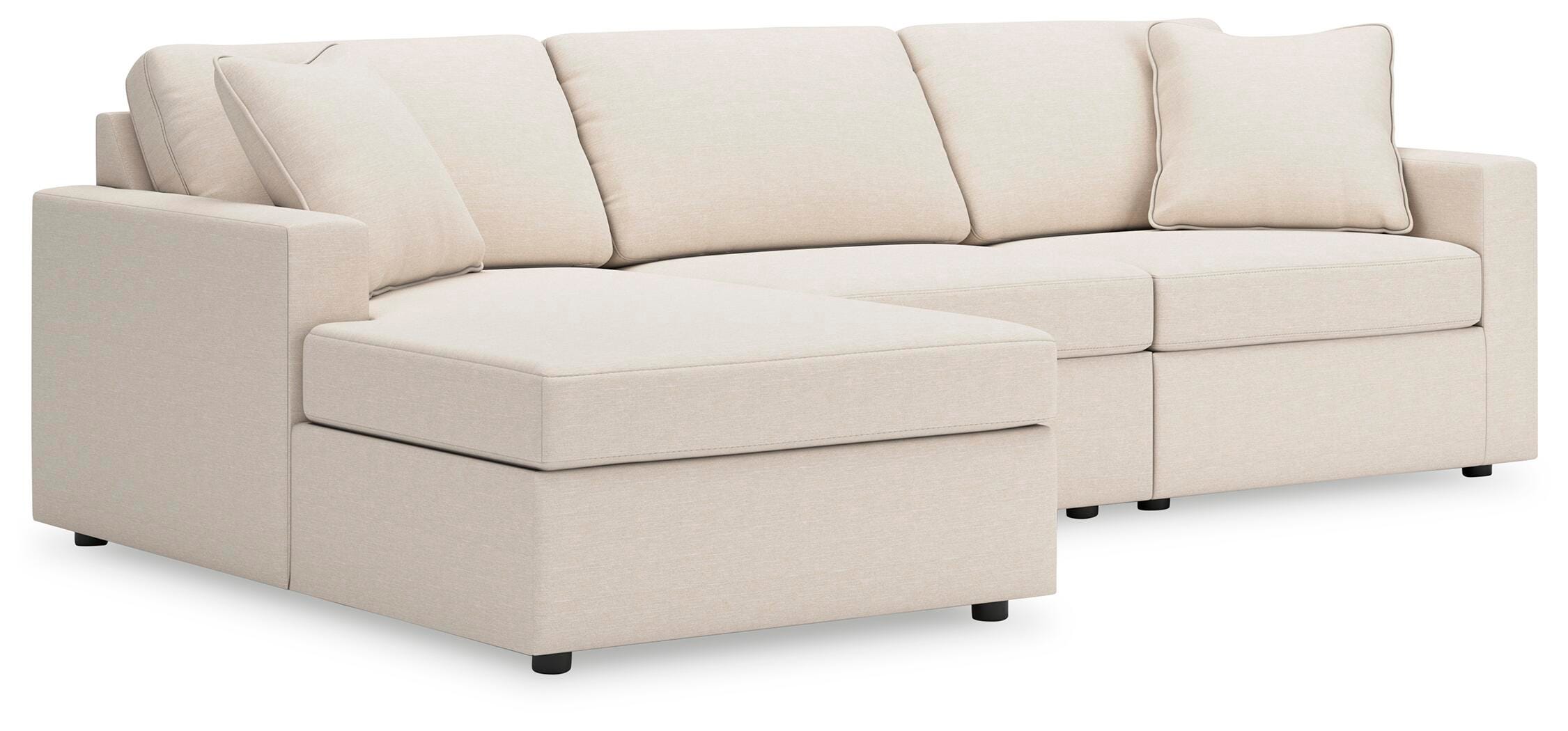 Modmax 3-Piece Sectional Sofa Storage Chaise