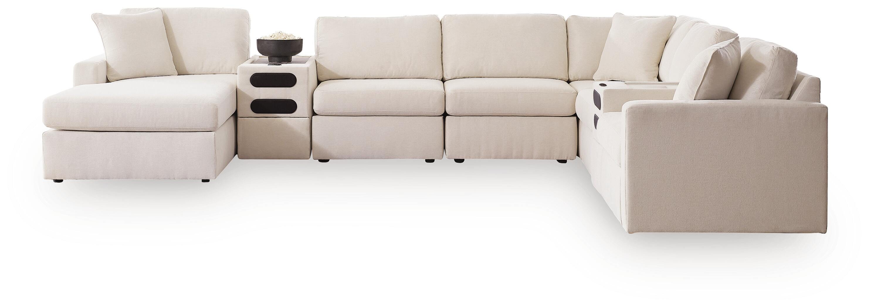 Modmax 8-Piece Sectional with Storage Chaise and Audio Consoles