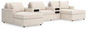 Modmax 5-Piece Double Storage Chaise Sectional with Audio Consoles