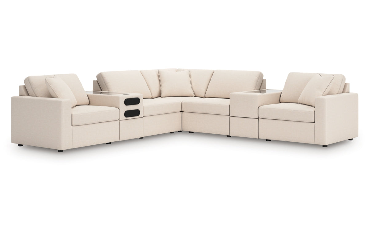 Modmax 7-Piece Balanced Sectional with Audio and Storage Consoles