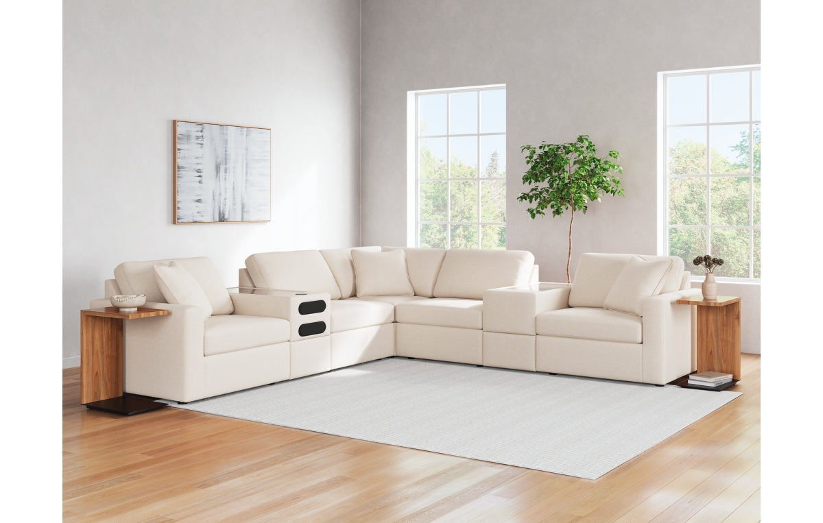 Modmax 7-Piece Balanced Sectional with Audio and Storage Consoles