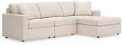Modmax 3-Piece Sectional Sofa Storage Chaise