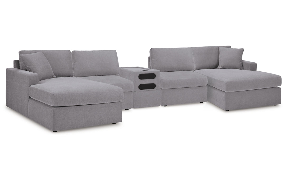 Modmax 5 Piece Sectional with Audio Console