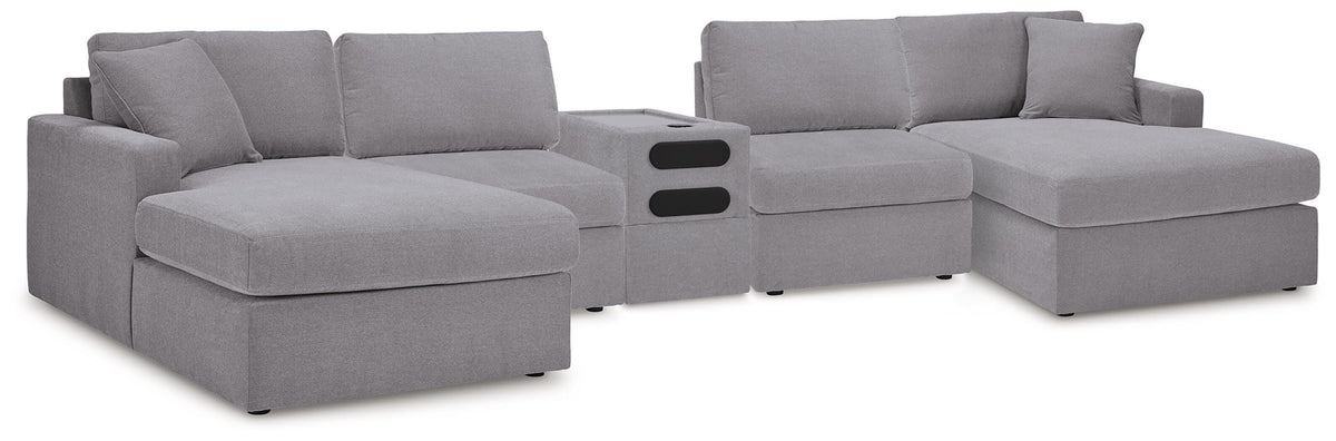 Modmax 5 Piece Sectional with Audio Console
