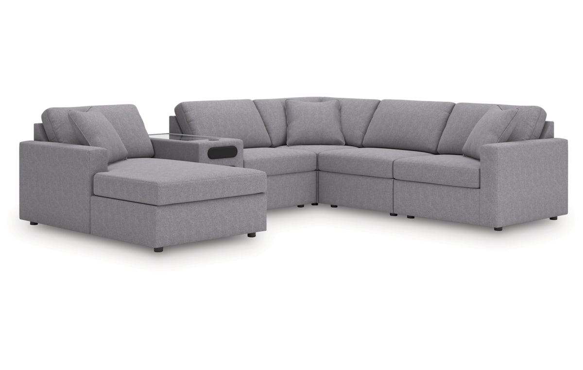 Modmax 6-Piece Sectional with Audio System and Chaise