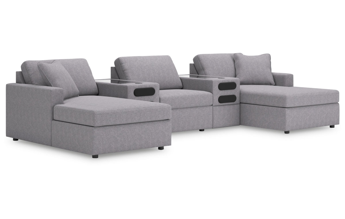 Modmax 5-Piece Sectional with Chaise and Audio Console