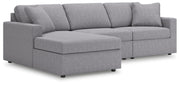 Modmax 3-Piece Sectional Sofa Storage Chaise