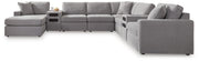 Modmax 8-Piece Sectional with Storage Chaise and Audio Consoles