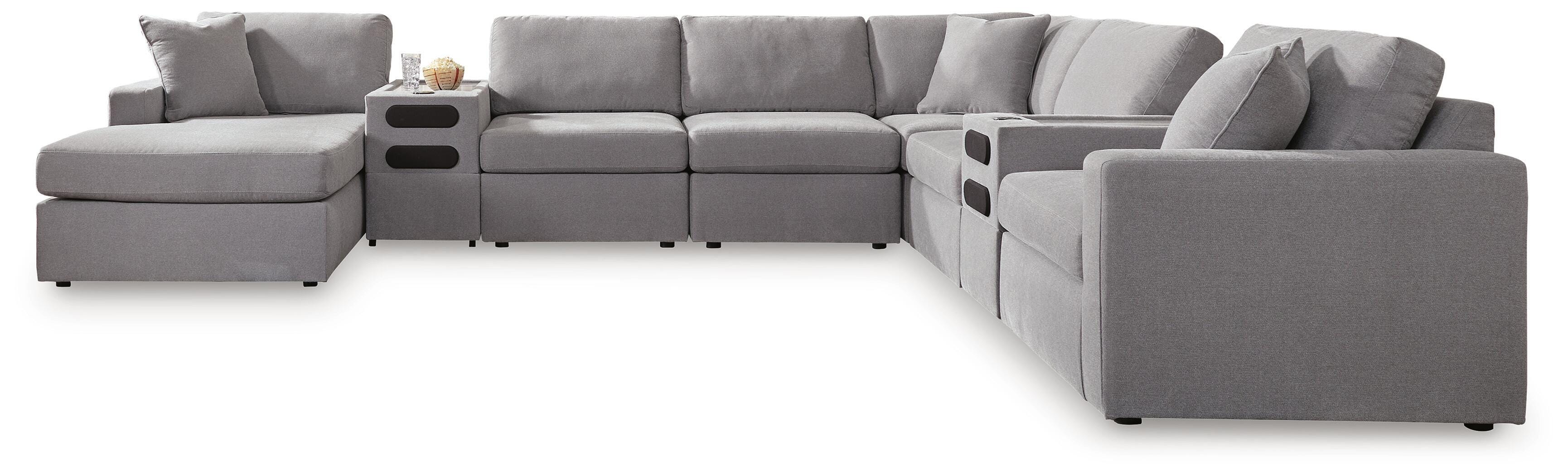 Modmax 8-Piece Sectional with Storage Chaise and Audio Consoles