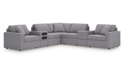 Modmax 7-Piece Balanced Sectional with Audio and Storage Consoles